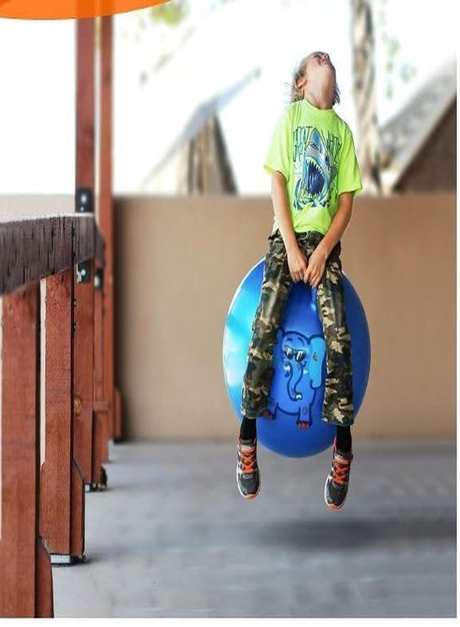 Glaceon Space Hopper Ball with Handle, Bouncer, Hoppity Hippity Hop, Jumping Ball, Sit and Bounce (Blue) - Image 5